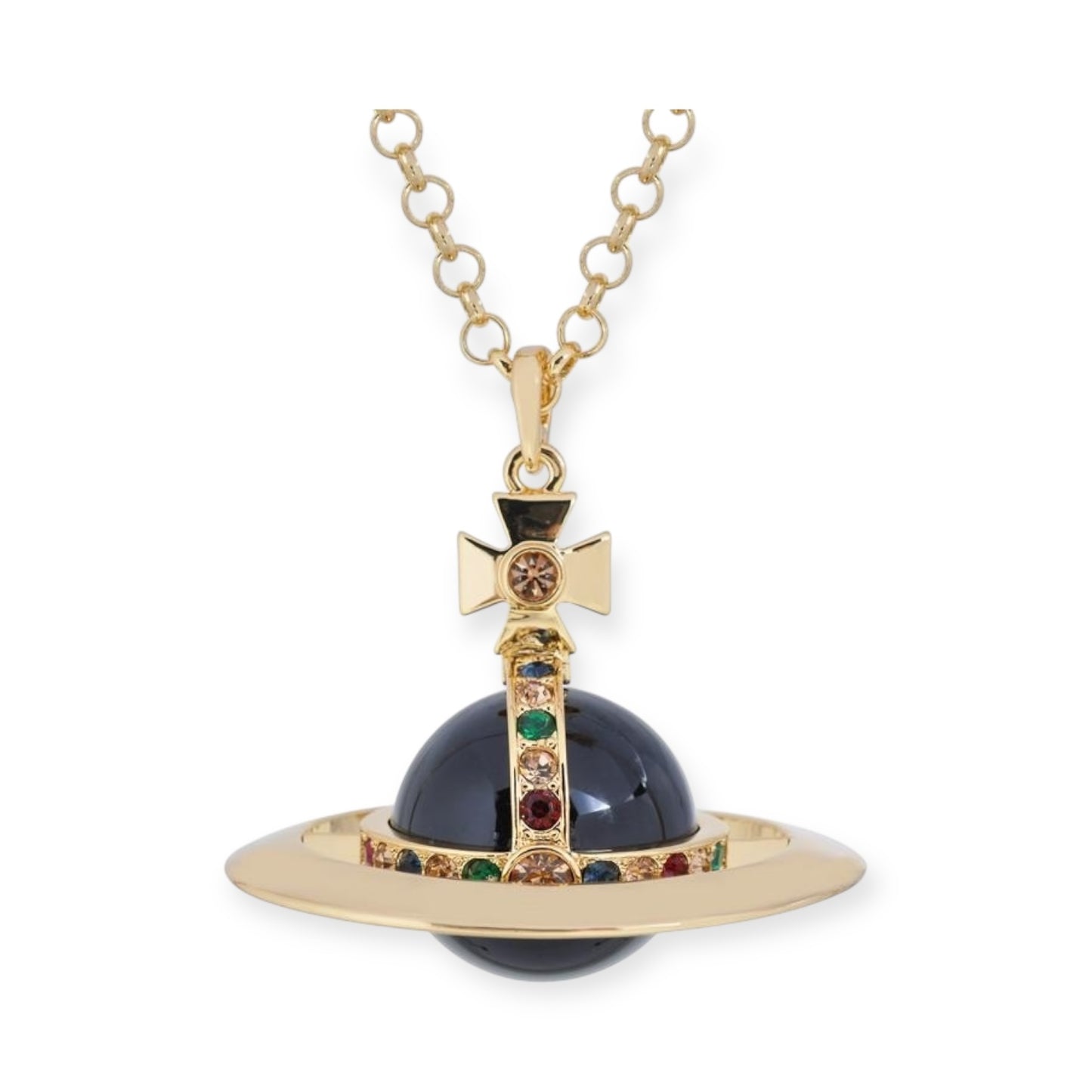 30MM Saturn Orb Pendant Necklace (15 Colors)