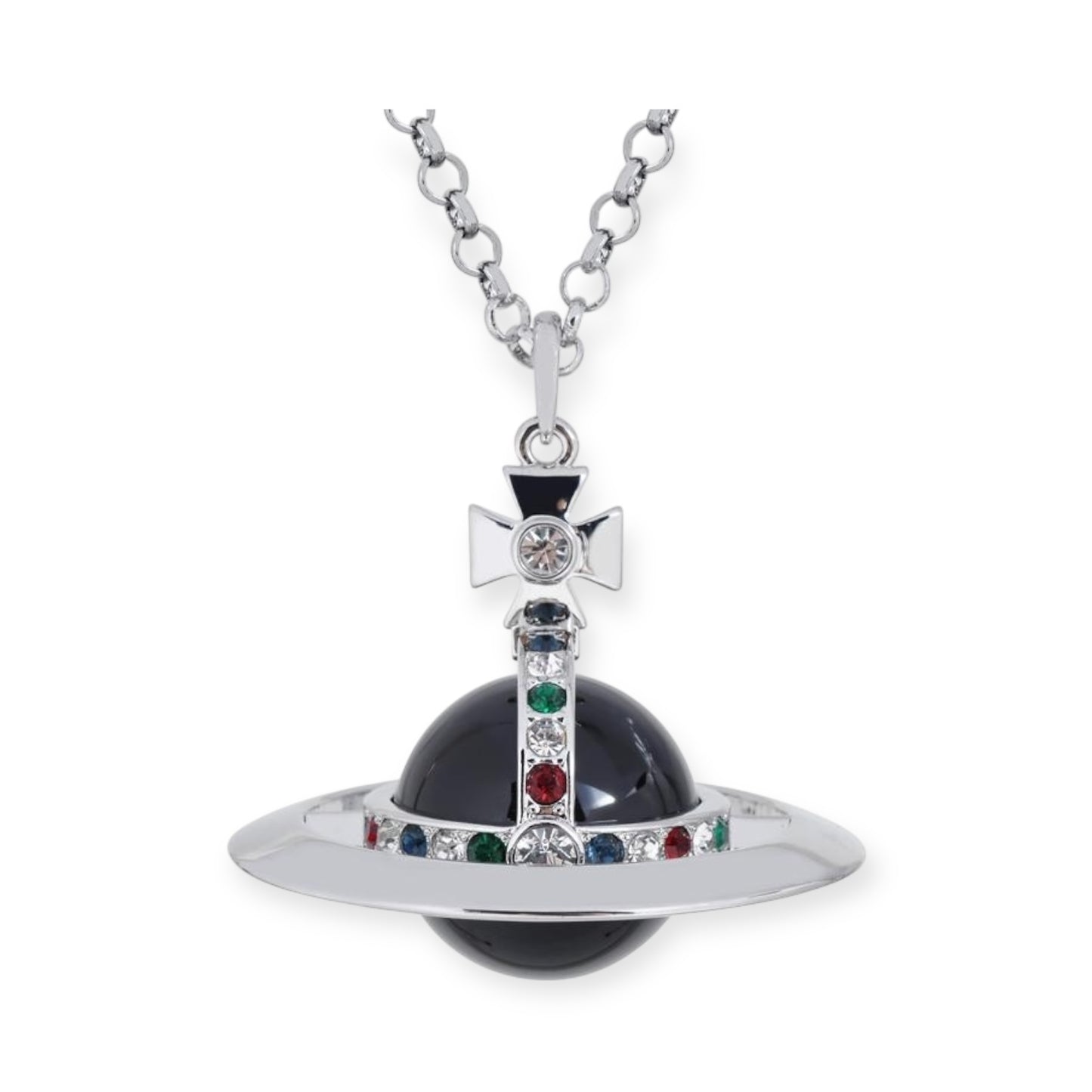 30MM Saturn Orb Pendant Necklace (15 Colors)