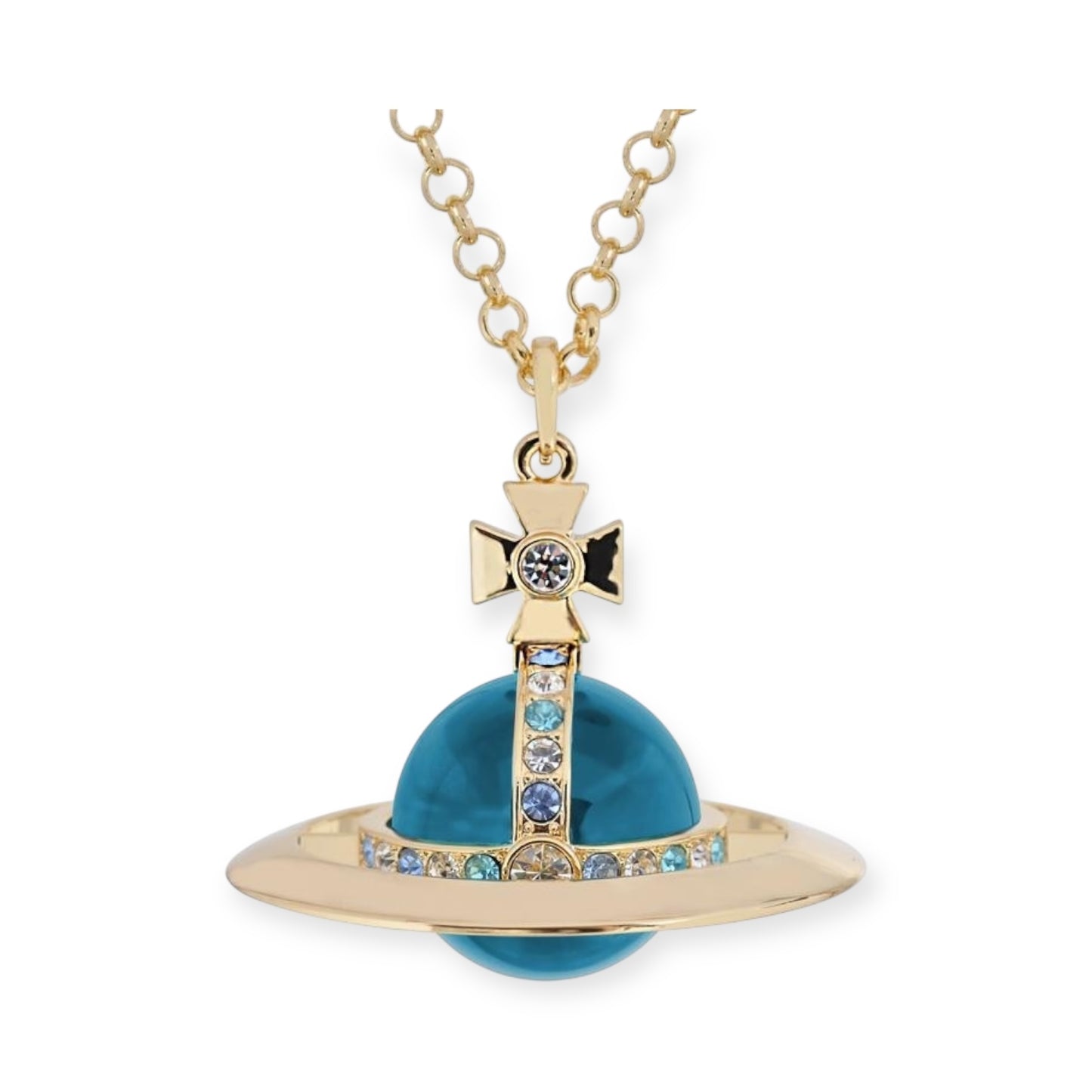 30MM Saturn Orb Pendant Necklace (15 Colors)