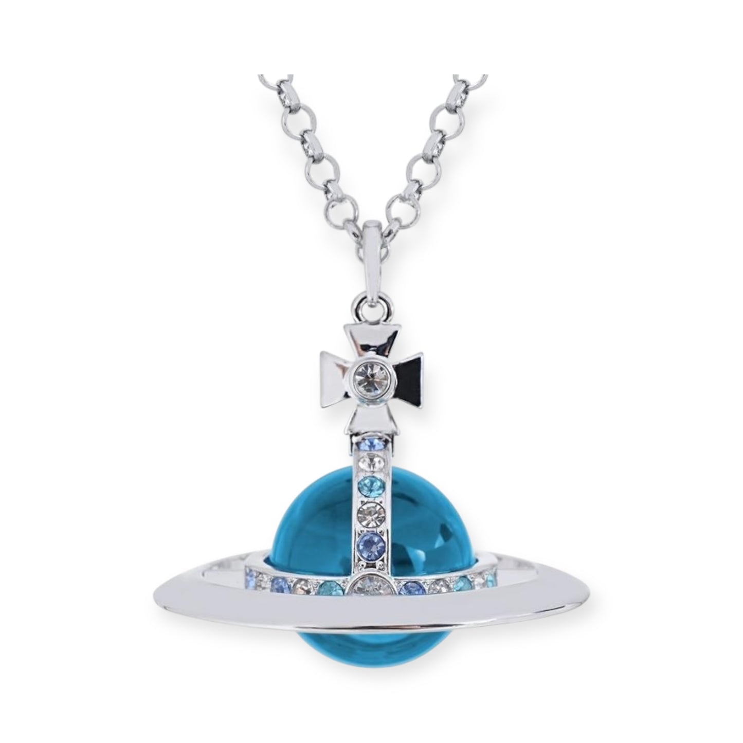 30MM Saturn Orb Pendant Necklace (15 Colors)