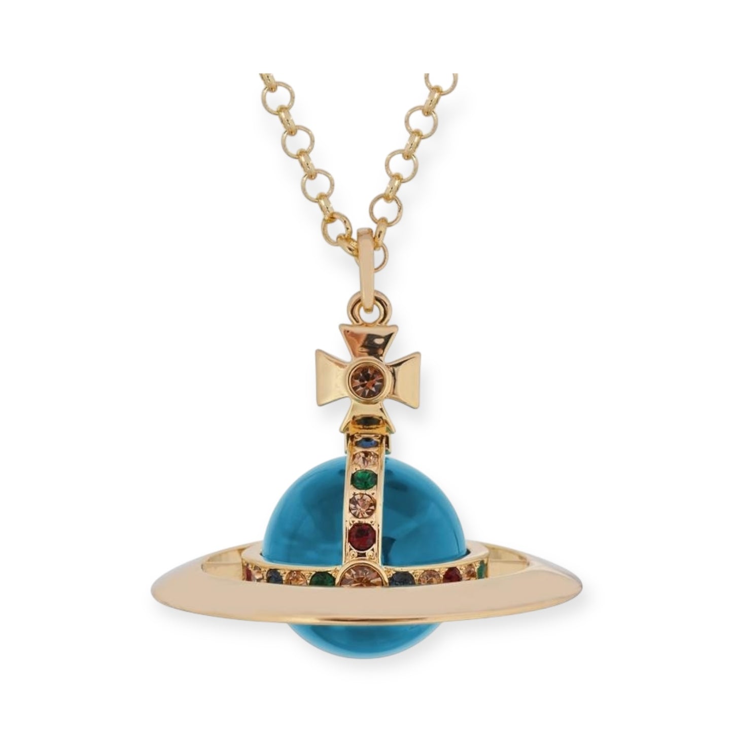 30MM Saturn Orb Pendant Necklace (15 Colors)