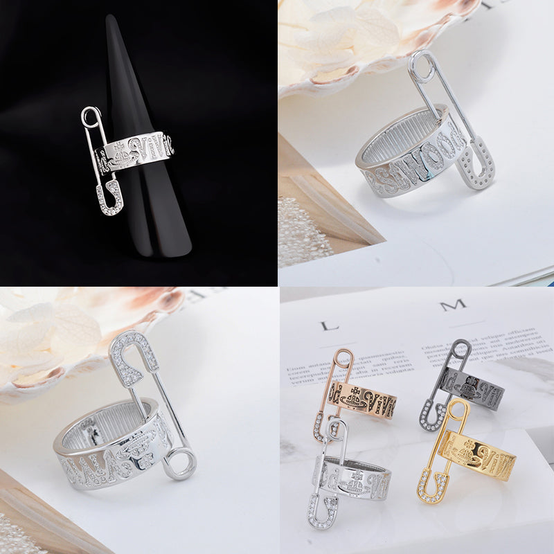 Safety Pin Ring (3 Colors)
