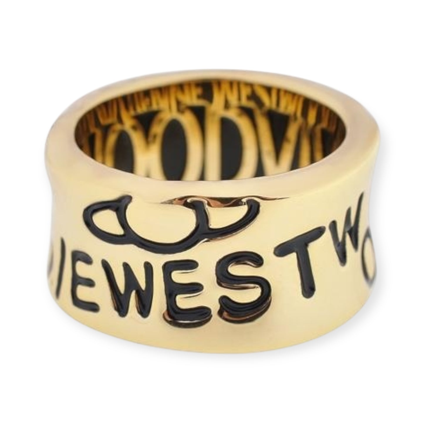 Graffiti Engraved Design Gold & Silver Ring (2 Colors)