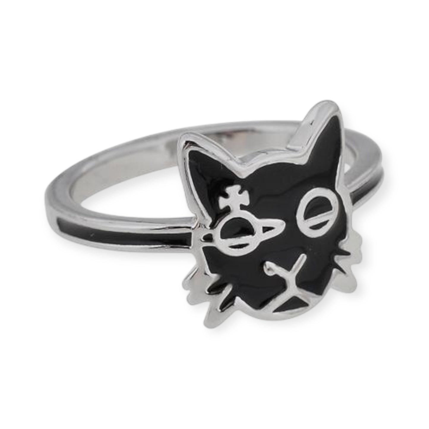 Cat Kitten Abstract Orb Eye Design Ring (3 Colors)