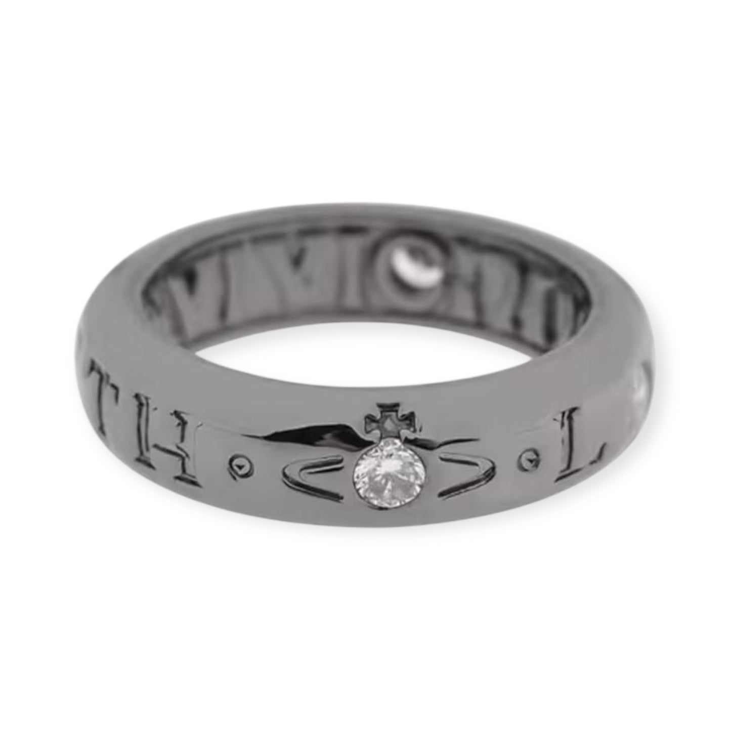 Staple Engraved Orb Gem Ring (3 Colors)